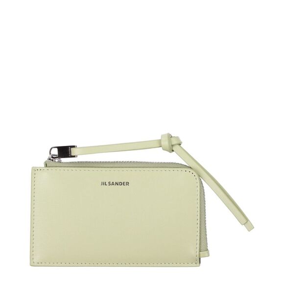 Jil Sander Green Leather Men's Wallets - Picture 1 of 2